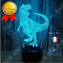 TD® Small Dinosaur 3D bordslampa, färgglad Touch Stereo Vision