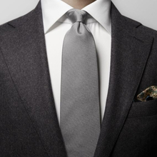 Eton Grå panamavävd slips