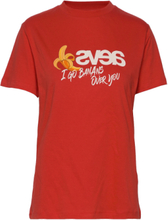 Everyday Tee - I Go Bananas Tops T-shirts & Tops Short-sleeved Red Svea