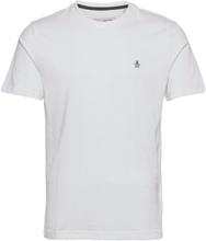 Cont Pin Point Embro Tops T-shirts Short-sleeved White Original Penguin