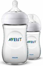 Sæt af babyens flasker Philips Avent Natural SCF033/27 0% BPA, 1m+ (2 pcs) (260 ml) (OUTLET A+)
