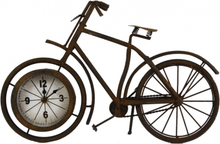 Gifts Amsterdam klok fiets 38,5 x 7,5 x 25 cm staal brons