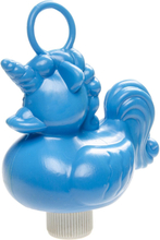 Blauw eenhoorn badeendje badspeelgoed 12 cm