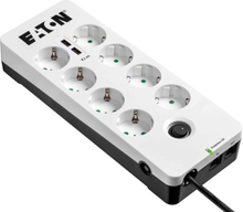 Eaton Protection Box 8 Kontakter + 2 Usb + 1 Tele 10a Ekstern 8pieces Hvid