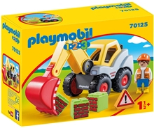 70125 Playmobil 1.2.3 Gravemaskin
