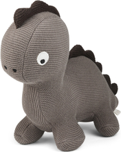 Maja Teddybear Dino Toys Soft Toys Stuffed Animals Grå Nuuroo*Betinget Tilbud