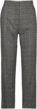 Classic Lady - Classic Wool Check Trousers Suitpants Grå Day Birger Et Mikkelsen*Betinget Tilbud