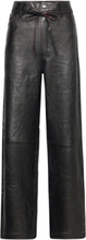 "Sebas - Polished Leather Bottoms Trousers Leather Leggings-Bukser Black Day Birger Et Mikkelsen"