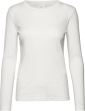 B. Coastline T-Shirt L/S T-shirts & Tops Long-sleeved Hvit Brandtex*Betinget Tilbud