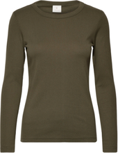 B. Coastline T-Shirt L/S T-shirts & Tops Long-sleeved Grønn Brandtex*Betinget Tilbud