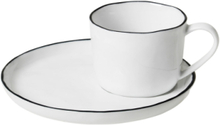 Kop M/Underkop 'Salt' S Home Tableware Cups & Mugs Espresso Cups White Broste Copenhagen