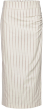 Spigato Skirt Lang Nederdel White Second Female