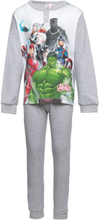 Long Pyjama Pyjamassæt Grey Marvel