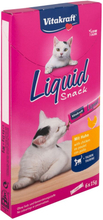 Vitakraft Cat Liquid-Snack mit Hähnchen & Taurin - 48 x 15 g