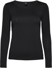 "Natural Comfort Top Long-Sleeve Tops T-shirts & Tops Long-sleeved Black Calida"