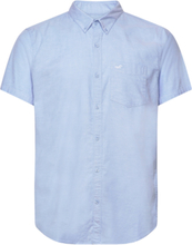 Hco. Guys Wovens Tops Shirts Short-sleeved Blue Hollister