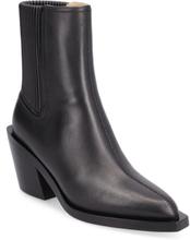 "Prestyn Lth Bootie Designers Boots Ankle Boots Ankle Boots With Heel Black Coach"