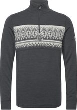 "Moritz Masc Basic Sweater Tops Knitwear Half Zip Jumpers Grey Dale Of Norway"