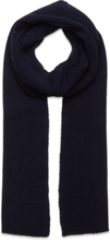 Gp Unisex Wool Scarf - Navy Accessories Scarves Winter Scarves Marineblå Garment Project*Betinget Tilbud