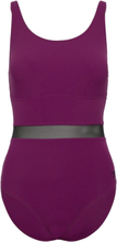 Womens Speedo Shaping Luniaglow 1 Piece Sport Swimsuits Purple Speedo
