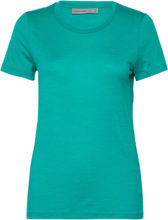 "W Tech Lite Ii Ss Tee Sport T-shirts & Tops Short-sleeved Green Icebreaker"