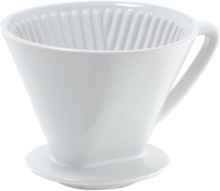 "Kaffetragt Porcelæn Str. 4 Home Kitchen Kitchen Appliances Coffee Makers White Cilio"