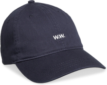Low Profile Twill Cap Accessories Headwear Caps Blå Wood Wood*Betinget Tilbud