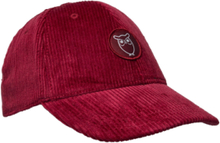 8 Wales Corduroy Cap - Gots/Vegan Accessories Headwear Caps Rød Knowledge Cotton Apparel*Betinget Tilbud