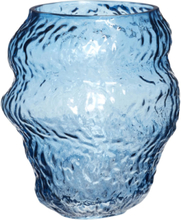 Aurora Vase Home Decoration Vases Blå Hübsch*Betinget Tilbud