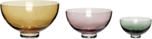 Radient Bowls Home Decoration Decorative Platters & Bowls Multi/mønstret Hübsch*Betinget Tilbud