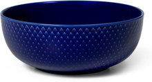 Lyngby Porcelæn Rhombe color skål Ø15.5 cm, mørkeblå