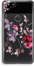 Google Pixel 2 Transparant Hoesje (Soft) - Mooie bloemen