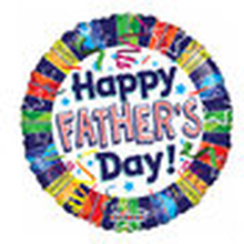 Folie ballon Happy Father's Day 46 cm doorsnee. Voor Vaderdag !