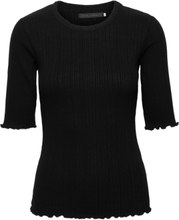 Candacekb Ck Ss Tops T-shirts & Tops Short-sleeved Black Karen By Simonsen