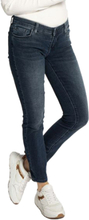 LTB Mina Damen Super Slim-Jeans Low Rise Denim-Hose mit Crissy-Waschung 507654 13645 51282 Blau