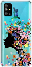 Softcase hoes - Samsung Galaxy S20 Plus - Meisje met bloemen