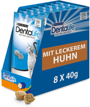 Purina Dentalife Tägliche Katzen-Zahnpflege-Snacks mit Huhn - 16 x 40 g