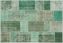 patchwork vloerkleed groen nr.20765 230cm x 161cm