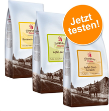 Gemischtes Paket Stephans Mühle Pferdeleckerlis 3 x 1 kg - Apfel-Zimt, Holunder-Hagebutte & Himbeer-Vanille