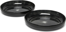 High Plate Dé Set/2 Home Tableware Plates Deep Plates Black Serax