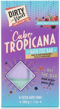 Dirty Works Cube Tropicana Fruity Bath Bomb Bar 200 gram