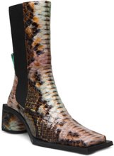 Minnie Orange Boots Shoes Boots Ankle Boots Ankle Boots With Heel Multi/patterned MIISTA