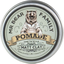 Pomade - Matt Clay Travel 30 Ml Pomade Hårprodukter Nude Mr Bear Family*Betinget Tilbud