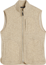 Duncan Wool Fleece Vest Designers Sweatshirts & Hoodies Fleeces & Midlayers Grey J. Lindeberg