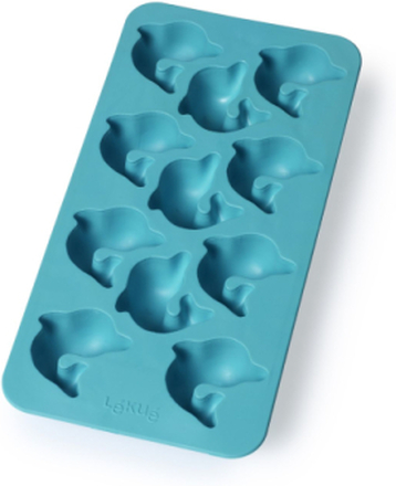 Slim Dolphin Ice Cube Tray Home Tableware Dining & Table Accessories Ice Trays Blå Lekué*Betinget Tilbud