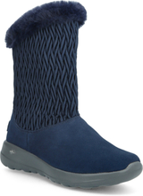 Womens On-The-Go Joy - Snow Bunny Shoes Wintershoes Ankle Boots Ankle Boot - Flat Blå Skechers*Betinget Tilbud