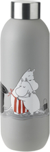Keep Cool Drikkeflaske 0.75 L. Moomin Light Grey Home Kitchen Water Bottles Grey Stelton