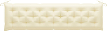 vidaXL Cuscino per Panca Bianco Crema 200x50x7 cm in Tessuto Oxford