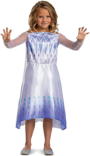Elsa Snow Queen - Lisensiert Disney Frozen Kostyme til Barn - 3-4 År