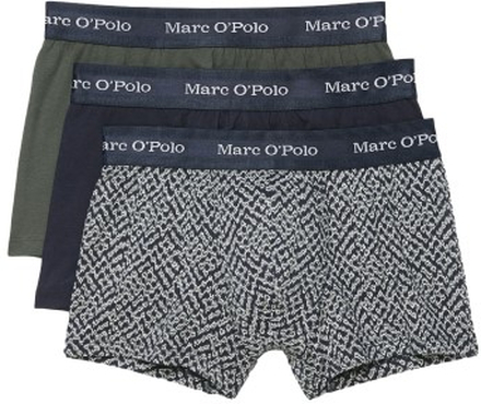 Marc O Polo Cotton Stretch Trunk 3P Marine mønster bomuld Large Herre